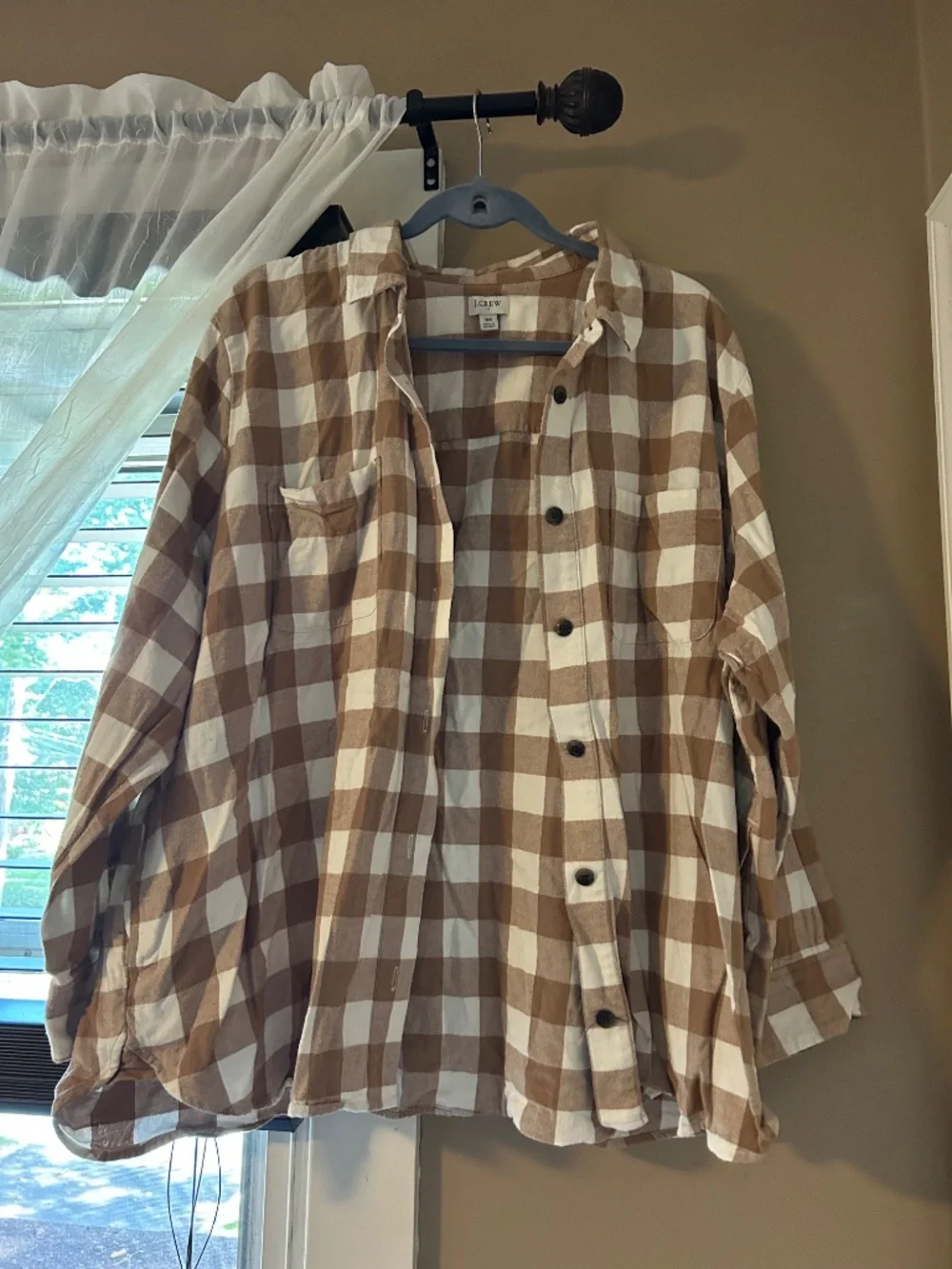 J. Crew checked flannel